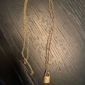 Mejuri lock necklace